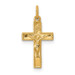 14K Yellow Gold INRI Crucifix Charm - (B11-468) 14K Yellow Gold INRI Crucifix Charm - (B11-468)