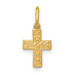 14K Yellow Gold Cross Charm 15mm length - (B11-556) 14K Yellow Gold Cross Charm 15mm length - (B11-556)
