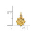 14K Yellow Gold Blessed Mary Charm - (B11-649) 14K Yellow Gold Blessed Mary Charm - (B11-649)