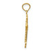 14K Yellow Gold Two-tone Budded Cross Pendant - (A83-272) 14K Yellow Gold Two-tone Budded Cross Pendant - (A83-272)