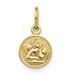 14K Yellow Gold Small Polished Angel Charm - (A83-278)