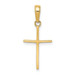14K Yellow Gold Polished Cross Pendant 24mm length - (A83-571)