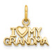 14K Yellow Gold I Love My Grandma Charm - (A83-582)