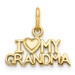 14K Yellow Gold I Love My Grandma Charm - (A83-582)