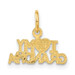 14K Yellow Gold I Love My Grandma Charm - (A83-582)