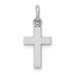 14K White Gold Cross Charm 20mm length - (A83-951) 14K White Gold Cross Charm 20mm length - (A83-951)