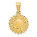 14K Yellow Gold Polished Sun with Face Pendant - (A84-162) 14K Yellow Gold Polished Sun with Face Pendant - (A84-162)