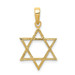 14K Yellow Gold Star of David Pendant 24mm length - (A84-541)