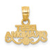 14K Yellow Gold Best Grandma Pendant - (A84-593) 14K Yellow Gold Best Grandma Pendant - (A84-593)