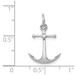 14K White Gold Solid Polished 3-Dimensional Anchor Charm - (A84-695) 14K White Gold Solid Polished 3-Dimensional Anchor Charm - (A84-695)