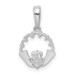 14K Yellow Gold Polished Claddagh Pendant 18mm length - (A84-721) 14K Yellow Gold Polished Claddagh Pendant 18mm length - (A84-721)
