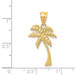 14K Yellow Gold Mini Palm Tree Pendant - (A85-455)