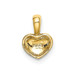 14K Yellow Gold Heart Charm 8mm Diameter - (A86-569) 14K Yellow Gold Heart Charm 8mm Diameter - (A86-569)