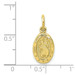 10K Yellow Gold Solid Satin Polished Saint Christopher Pendant - (A86-706) 10K Yellow Gold Solid Satin Polished Saint Christopher Pendant - (A86-706)
