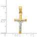 14K Two-tone Gold Hollow Crucifix Charm - (A86-948) 14K Two-tone Gold Hollow Crucifix Charm - (A86-948)