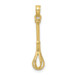 10K Yellow Gold 3-D Polished Whisk Charm Pendant - (A88-644) 10K Yellow Gold 3-D Polished Whisk Charm Pendant - (A88-644)