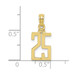 10K Yellow Gold Number 25 Pendant - (A88-867) 10K Yellow Gold Number 25 Pendant - (A88-867)