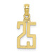 10K Yellow Gold Number 25 Pendant - (A88-867) 10K Yellow Gold Number 25 Pendant - (A88-867)