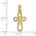 14K Yellow Gold Cutout Cross With Small Interior Cross Charm Pendant - (A93-320) 14K Yellow Gold Cutout Cross With Small Interior Cross Charm Pendant - (A93-320)