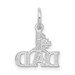 14K White Gold #1 Dad Charm Pendant - (A98-395) 14K White Gold #1 Dad Charm Pendant - (A98-395)