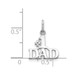 14K White Gold #1 Dad Charm Pendant - (A98-395) 14K White Gold #1 Dad Charm Pendant - (A98-395)