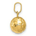 14K Yellow Gold 3-D Soccer Ball Charm - (A98-893) 14K Yellow Gold 3-D Soccer Ball Charm - (A98-893)