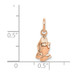14K Rose Gold Praying Hands Charm - (B11-197) 14K Rose Gold Praying Hands Charm - (B11-197)