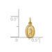 14K Yellow Gold Saint Christopher Medal Charm 6mm width - (B11-217) 14K Yellow Gold Saint Christopher Medal Charm 6mm width - (B11-217)
