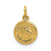 14K Yellow Gold Saint Christopher Medal Charm 8mm width - (B11-319) 14K Yellow Gold Saint Christopher Medal Charm 8mm width - (B11-319)