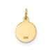 14K Yellow Gold Saint Christopher Medal Charm 8mm width - (B11-319) 14K Yellow Gold Saint Christopher Medal Charm 8mm width - (B11-319)