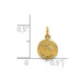 14K Yellow Gold Saint Christopher Medal Charm 8mm width - (B11-319) 14K Yellow Gold Saint Christopher Medal Charm 8mm width - (B11-319)