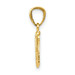 14K Yellow Gold Crown Pendant 15mm length - (B13-146) 14K Yellow Gold Crown Pendant 15mm length - (B13-146)