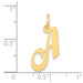 14K Yellow Gold Small Fancy Script Initial Letter A Charm - (B13-441)