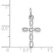 14K White Gold Laser Designed Cross Pendant 23mm length - (B14-175) 14K White Gold Laser Designed Cross Pendant 23mm length - (B14-175)