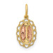 14K Two-tone Gold Guadalupe Pendant - (B14-316) 14K Two-tone Gold Guadalupe Pendant - (B14-316)