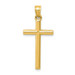 14K Yellow Gold Polished Hollow Cross Pendant - (A83-291) 14K Yellow Gold Polished Hollow Cross Pendant - (A83-291)