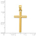14K Yellow Gold Polished Hollow Cross Pendant - (A83-291) 14K Yellow Gold Polished Hollow Cross Pendant - (A83-291)