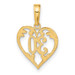 14K Yellow Gold 30 in Heart Cut-out Pendant - (A83-371) 14K Yellow Gold 30 in Heart Cut-out Pendant - (A83-371)
