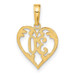 14K Yellow Gold 30 in Heart Cut-out Pendant - (A83-371) 14K Yellow Gold 30 in Heart Cut-out Pendant - (A83-371)