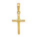14K Yellow Gold Polished Cross Charm 22mm length - (A83-650) 14K Yellow Gold Polished Cross Charm 22mm length - (A83-650)