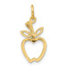 14K Yellow Gold Apple Charm - (A83-682)