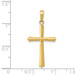 14K Yellow Gold Cross Pendant 30mm length - (A83-795) 14K Yellow Gold Cross Pendant 30mm length - (A83-795)
