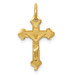 14K Yellow Gold INRI Diamond-cut Crucifix Charm - (A83-819) 14K Yellow Gold INRI Diamond-cut Crucifix Charm - (A83-819)