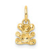 14K Yellow Gold Polished Teddy Bear Charm - (A84-820) 14K Yellow Gold Polished Teddy Bear Charm - (A84-820)