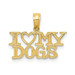 14K Yellow Gold I Heart My Dogs Pendant - (A84-932) 14K Yellow Gold I Heart My Dogs Pendant - (A84-932)