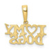 14K Yellow Gold I Heart My Dogs Pendant - (A84-932) 14K Yellow Gold I Heart My Dogs Pendant - (A84-932)