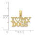 14K Yellow Gold I Heart My Dogs Pendant - (A84-932) 14K Yellow Gold I Heart My Dogs Pendant - (A84-932)