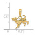 14K Yellow Gold Dog Pendant - (A84-986)