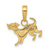14K Yellow Gold Dog Pendant - (A84-986)
