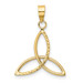 14K Yellow Gold 3 Point Diamond-cut Open Star Pendant - (A84-997) 14K Yellow Gold 3 Point Diamond-cut Open Star Pendant - (A84-997)